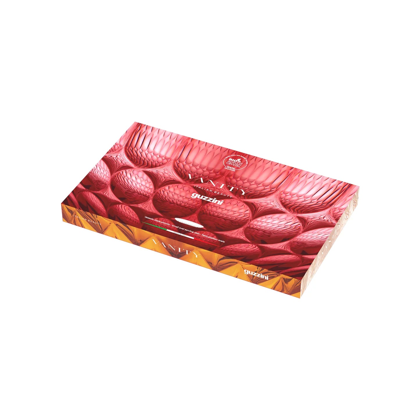 'VANITY' Small Oval Serving Tray Saffron Yellow
