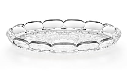 'VANITY' Large Round Tray Clear