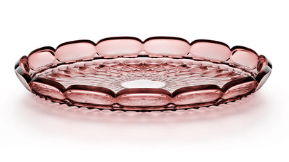 'VANITY' Large Round Tray Mauve