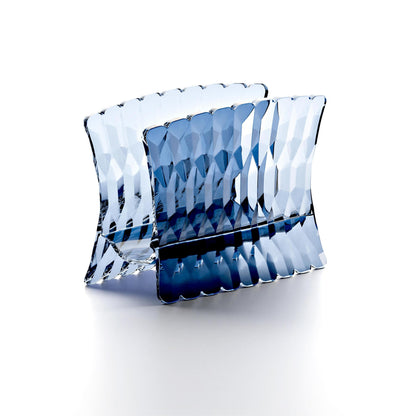 'VANITY' Table Napkin Holder Denim Blue