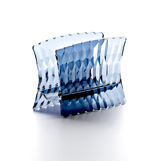 'VANITY' Table Napkin Holder Denim Blue