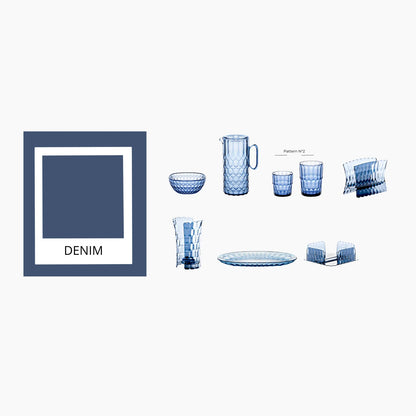 'VANITY' Pitcher & Lid Denim Blue