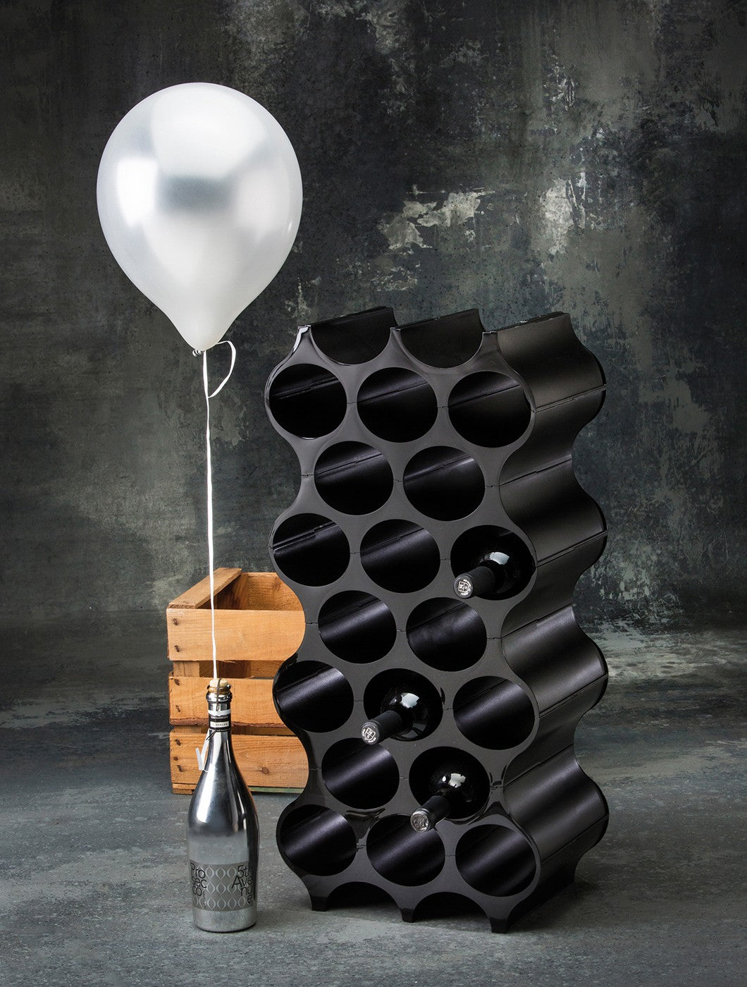 bottle rack SET UP by KOZIOL (white)